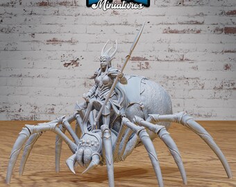 Dark Elf Spider Rider (2 Variants Available) - Epic Miniatures