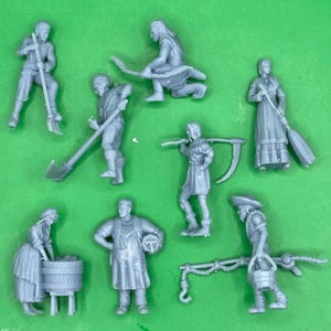 Farm Villager Collection Part 1 (8 Variants Available) - Epic Miniatures
