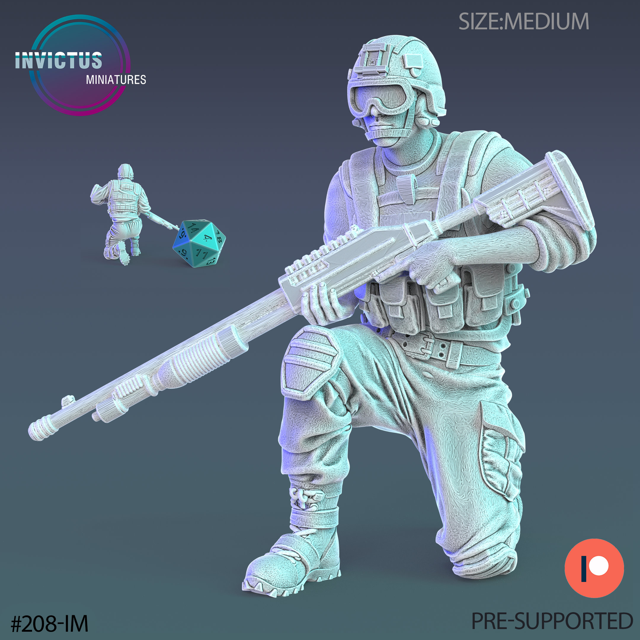 Army Soldier - Male (2 Variants Available) - Invictus Miniatures - Etsy