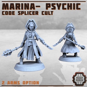 Marina - Psychic, Code Splicer Cult (2 Variants Available) - Print Minis