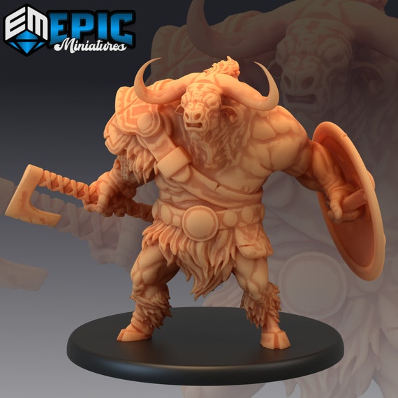 Longhorn Minotaur (2 Variants) - Epic Miniatures - Etsy