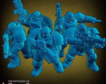 Tempest Marine Squad 2 (5 Variants Available) - Velrock