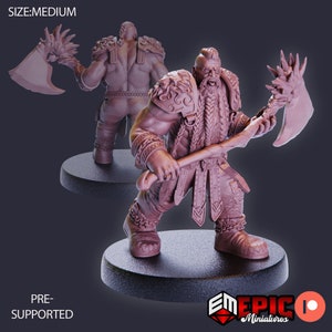 Dwarf Raiders (3 Variants) - Epic Miniatures
