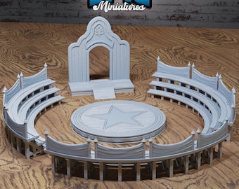 Carnival Seats and Stage, Terrain Set - Epic Miniatures