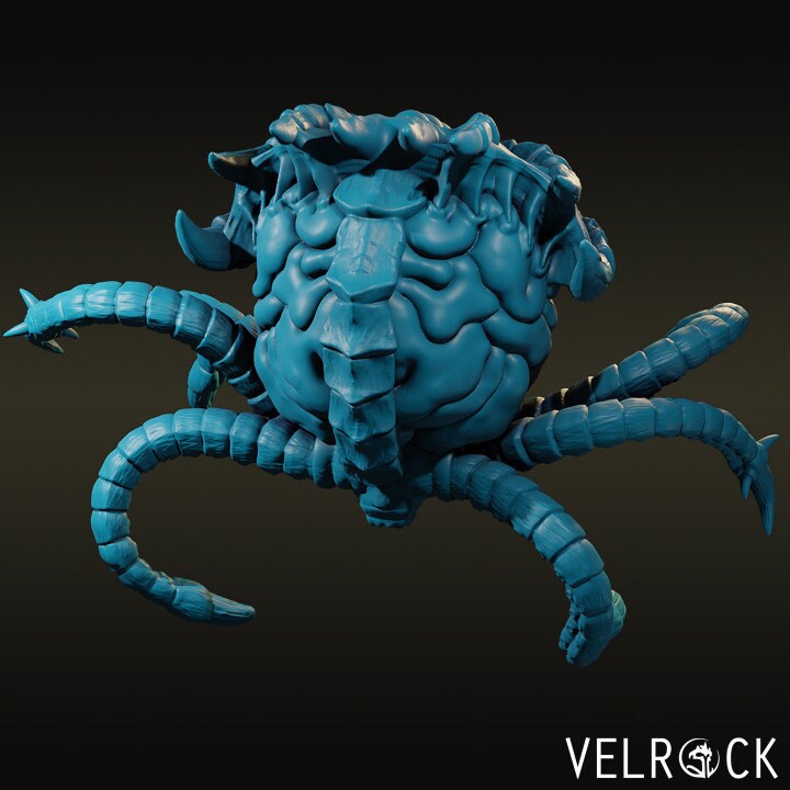 Tentacle Brain Monster (2 Variants) - Velrock - Etsy