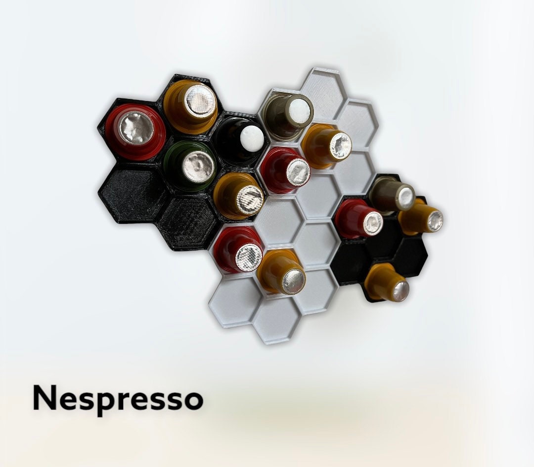 Porta Dispensador Guarda Capsulas para Nespresso,40,5x22cm Inoxidable  Soporte Capsulas para Nespresso Vertuo,3M Cinta Adhesiva Soporte para  Cápsulas