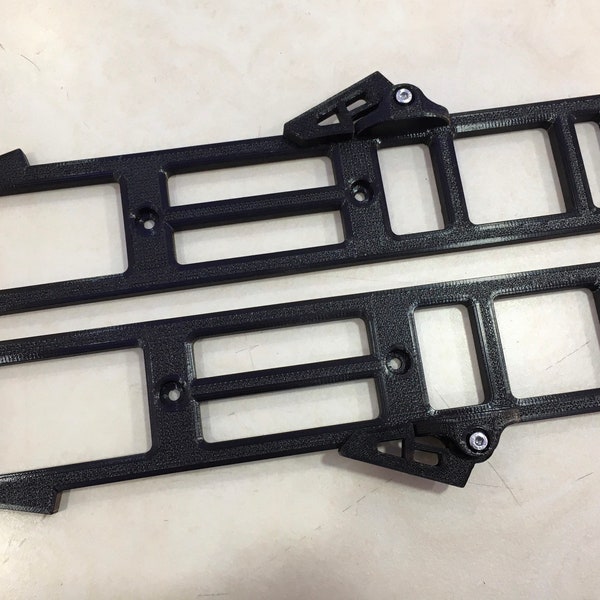 Sidebars / handlebars for YAESU FT-857 with footrest printed in 3D petg