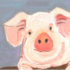 Pig art print