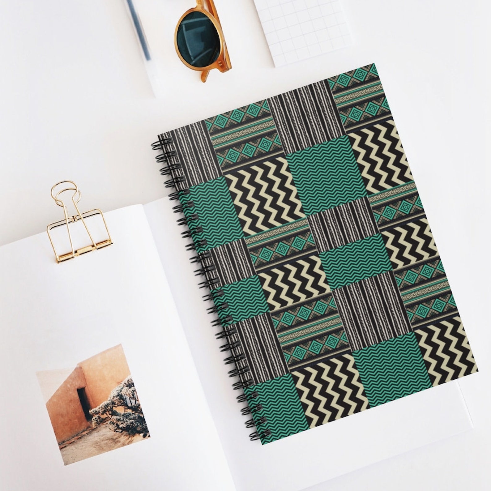 Geometric African Print Notebook, Back to School Journal - Etsy