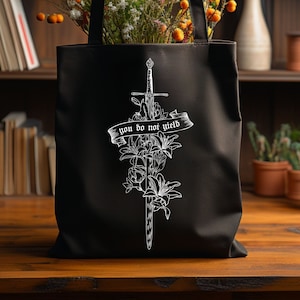You Do Not Yield, Tote Bag, bookish tote