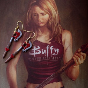 Pendientes de guadaña de Buffy la cazavampiros - BTVS