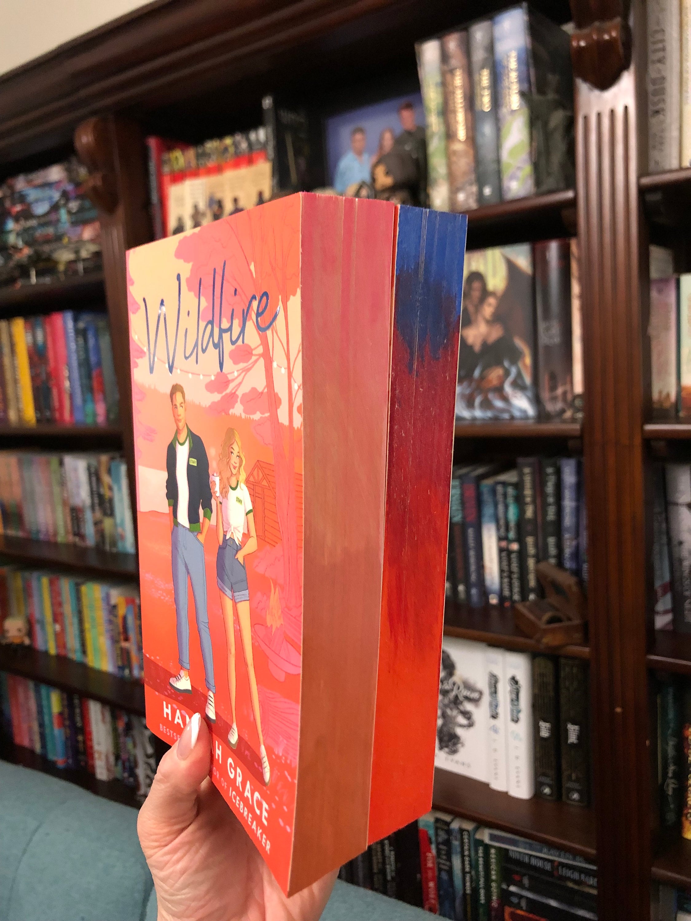 Wildfire by Hannah Grace Painted Stenciled Edges Custom Etsy Australia