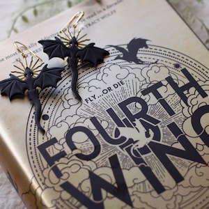 Dragon - Fourth Wing Inspired Bookish Earrings
