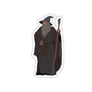 Gandalf Wizard, Bookish Sticker, Gandalf Greyhame