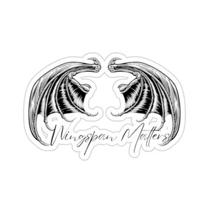 Wingspan Matters - ACOTAR, Bat Boys, Rhysand, Cassian, Azriel sticker