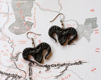 Balrog Inspired Earrings - Etsy
