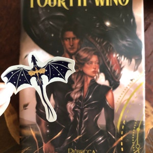 Fourth Wing - A dragon without its rider is a tragedy- A rider without their dragon is dead - Rebecca Yarros inspired Kiss-Cut Stickers