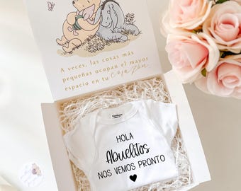Spanish Pregnancy Announcement Gift Grandparents Pregnancy Reveal Pregnancy Announcement Box for Parents Baby Reveal Box Gift for Pregnancy