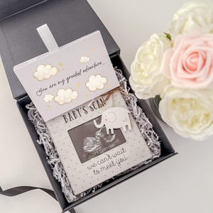 Pregnancy Announcement Gift Box Husband Pregnancy Reveal Husband Pregnancy Announcement Surprise for Husband Baby Reveal Scan Photo Frame
