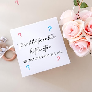 Gender Reveal Gift Box Surprise Baby Girl Gender Reveal Box Grandparents Family Gender Reveal Present It&#39;s a Girl Gift Box Gender Reveal Box