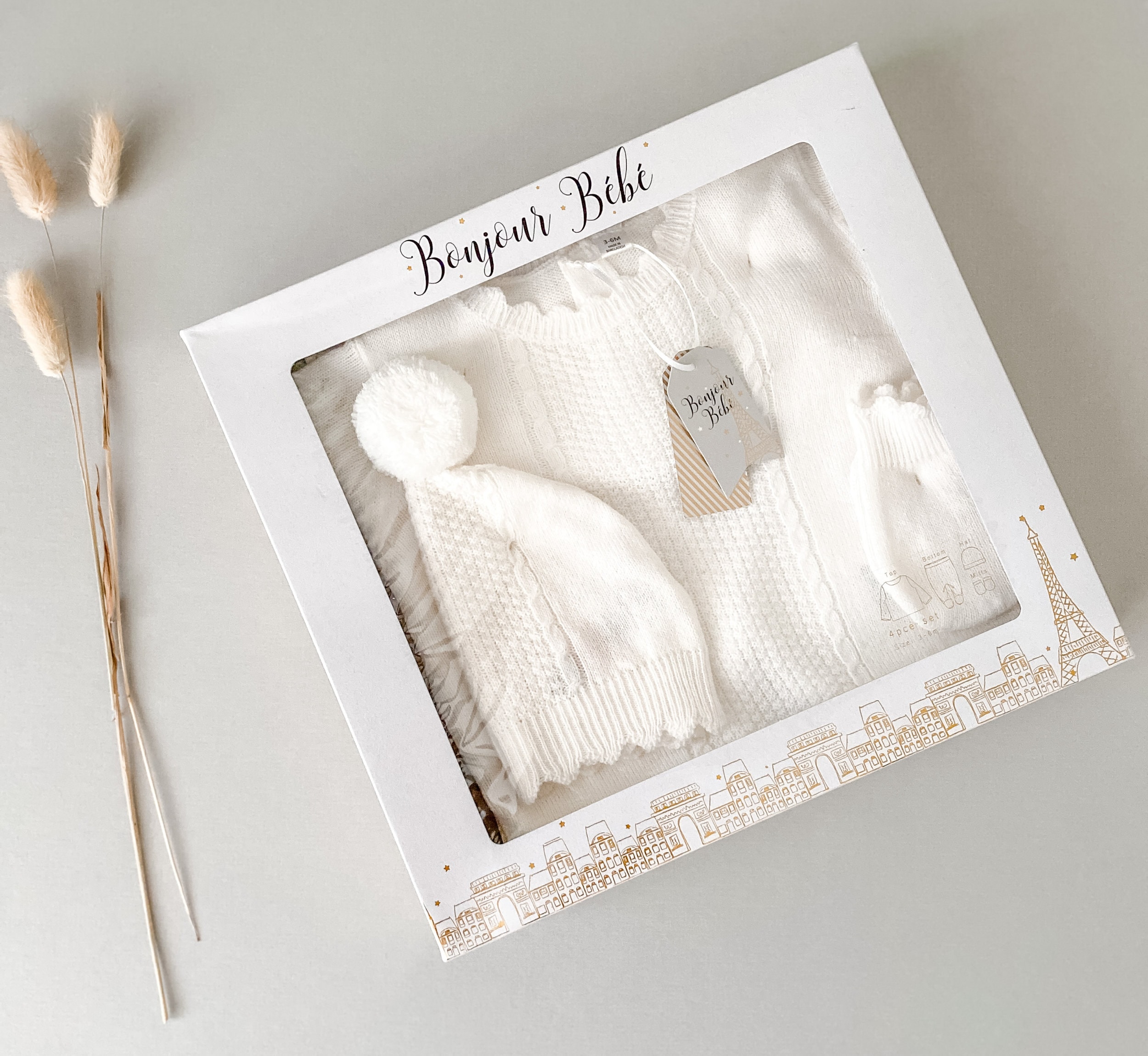 Newborn Baby Coming Home Outfit, White Baby Outfit, Unisex Baby First Outfit , Newborn Hospital