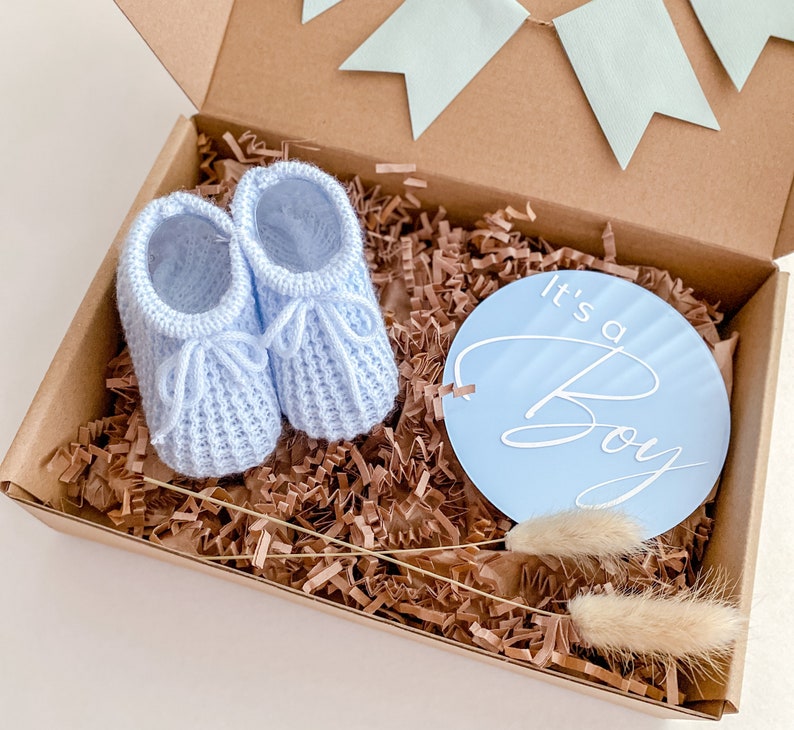 Gender Reveal Gift Box Gender Reveal for Baby Boy Baby Boy Etsy