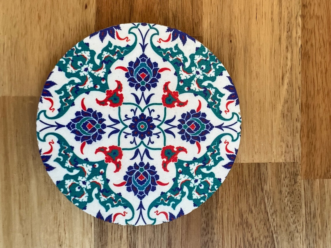 Turkish Wooden Coasters Etsy
