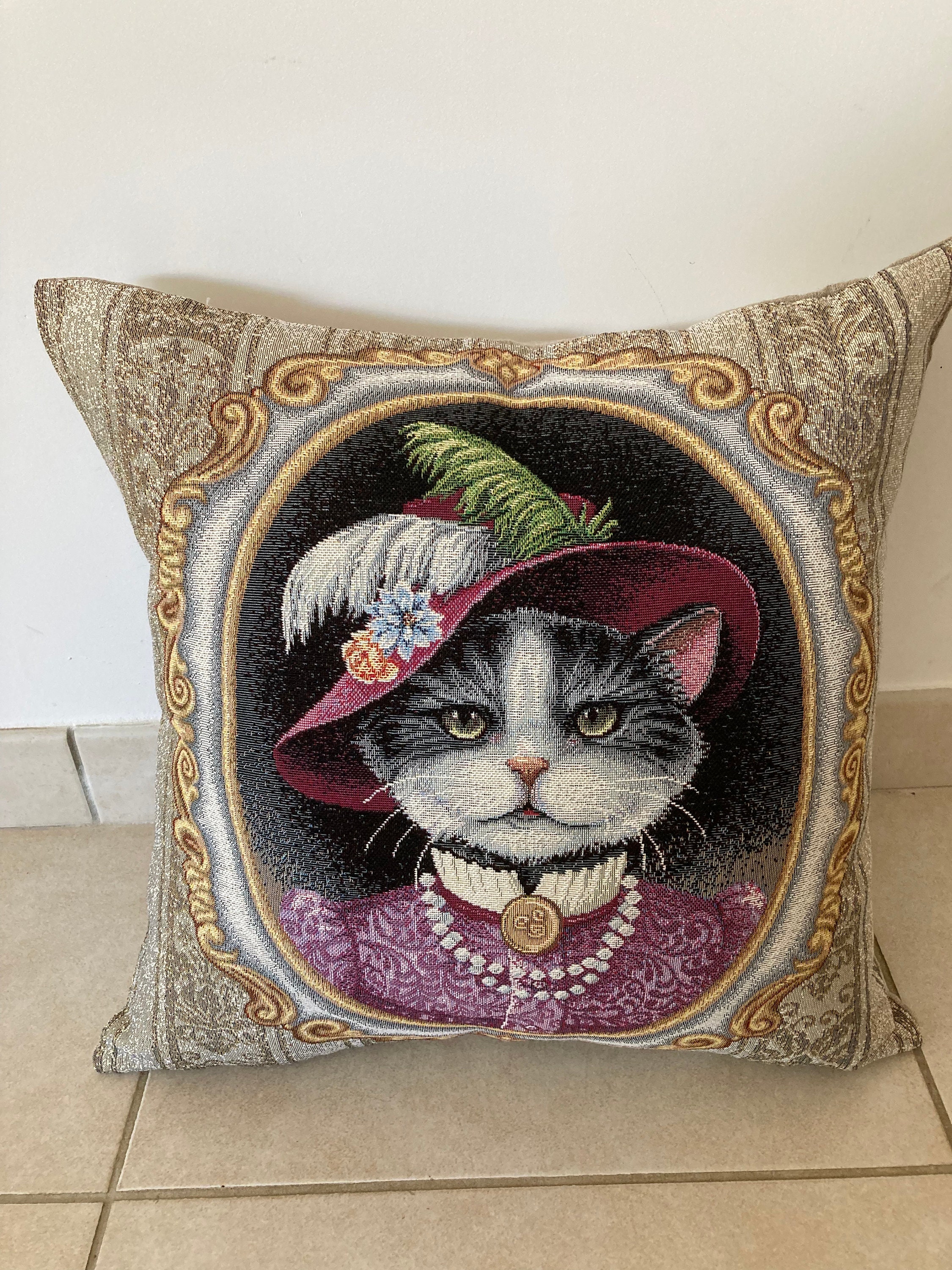 Housse de Coussin Chat