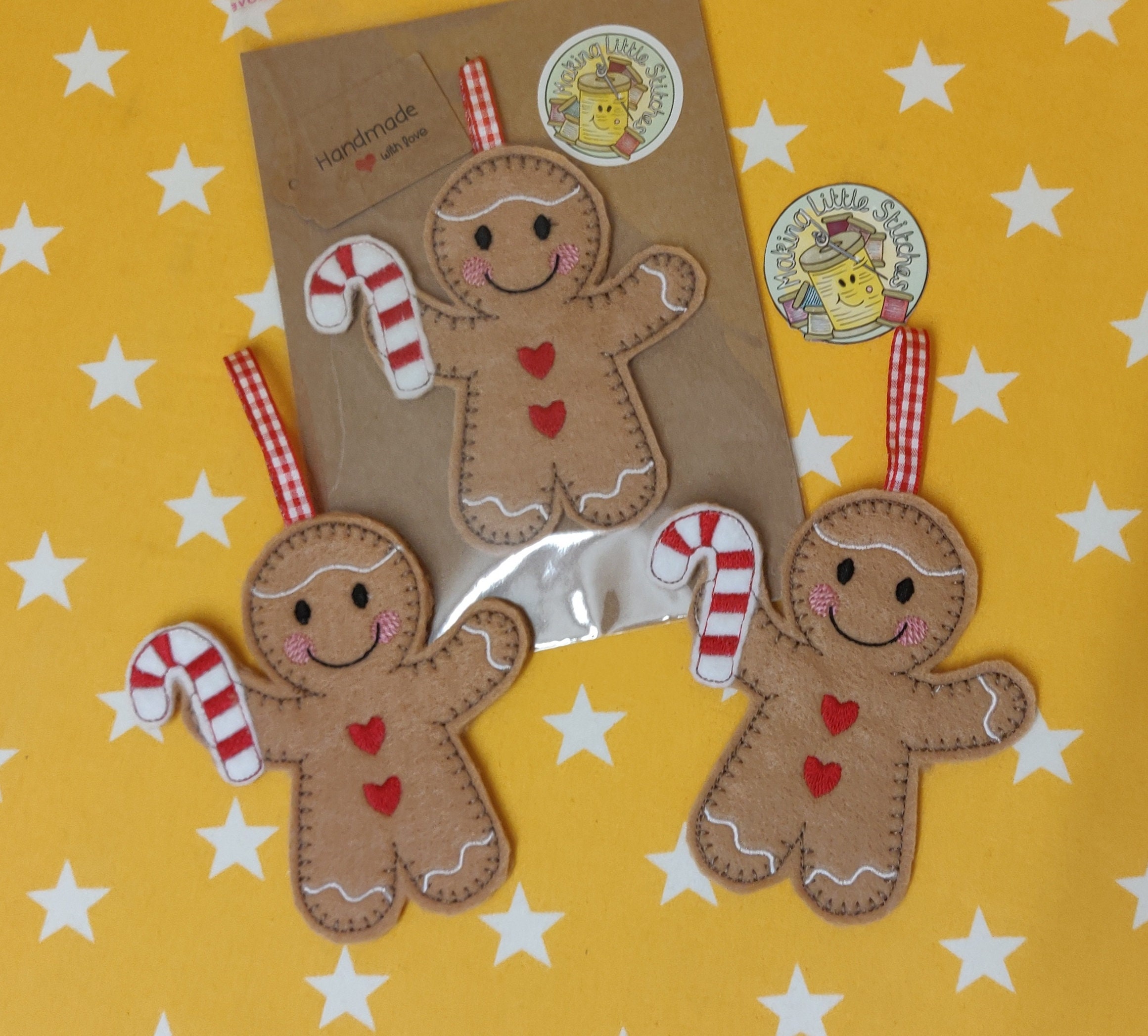 Candy Cane Gingerbread Tree Decoration Traditional Tree Etsy