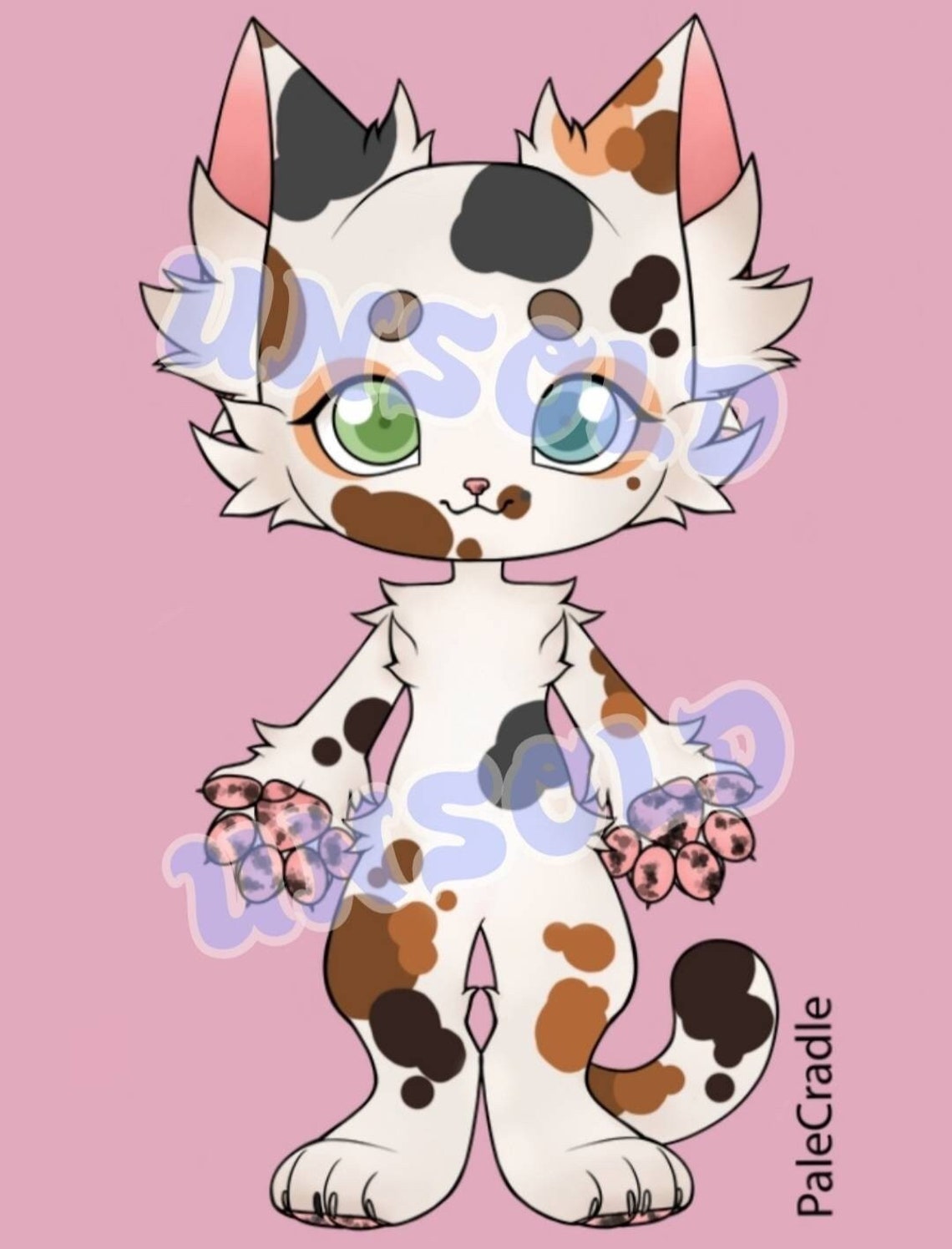 Adoptable Fursona Anthro Calico Feline Adopt Etsy