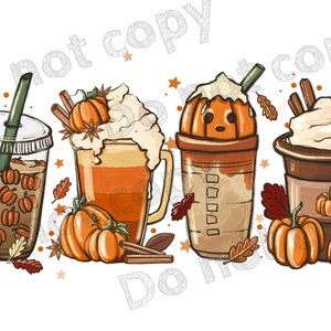 Sublimation Prints Ready to Press | Fall Coffee Starbs | Pumpkin Spice |Heat Press | Sublimation | Ready to press | small business | tools