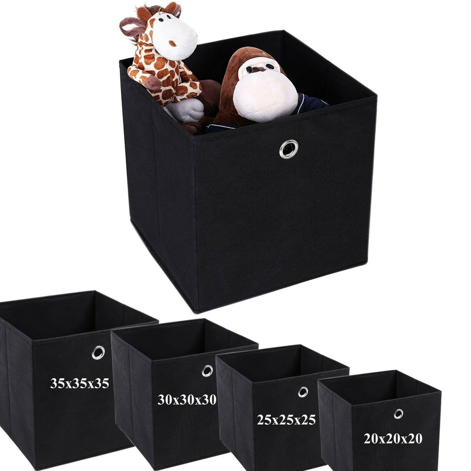 Foldable Storage Boxes with Lid Collapsible Home Clothes Etsy