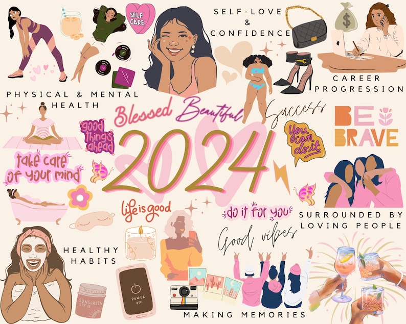 2024 Self Love Vision Board - Etsy UK