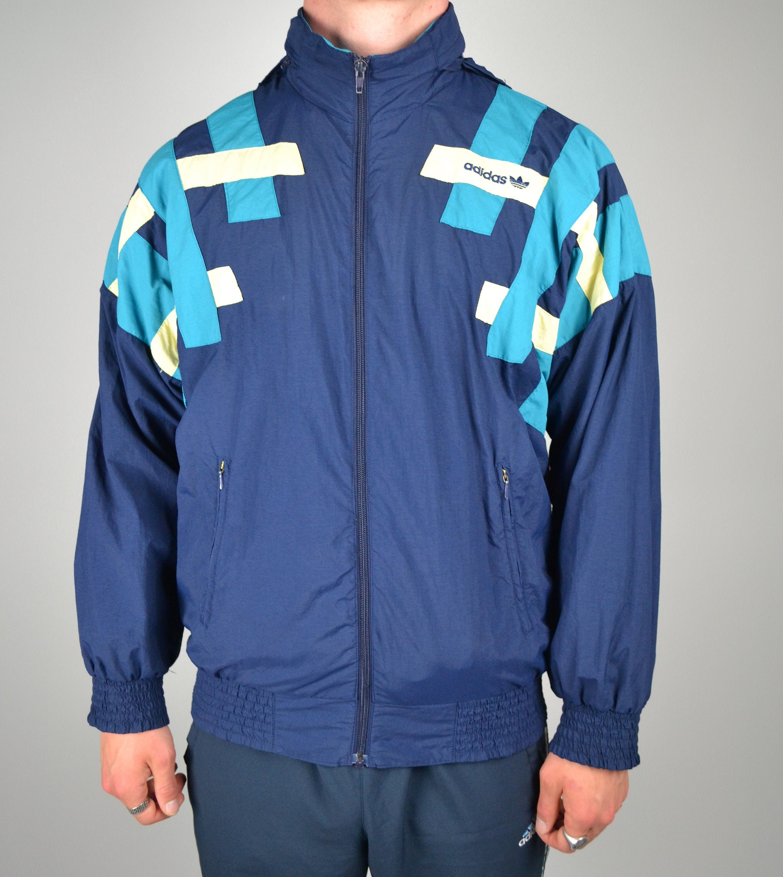 adidas tri color jacket