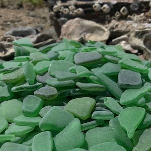 Natural Sea Glass Pcs for Crafts, Mosaic and Jewelry Making, Sea