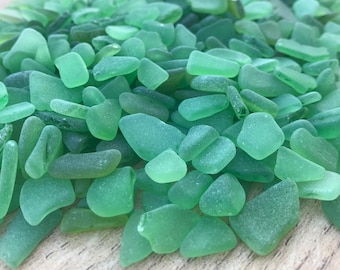 Tiny bulk sea glass Small green genuine beach glass lot 50-500 pieces, 0.5-1.5cm(3/16-5/8") Real seaglass for crafts mosaic decor FREE SHIP