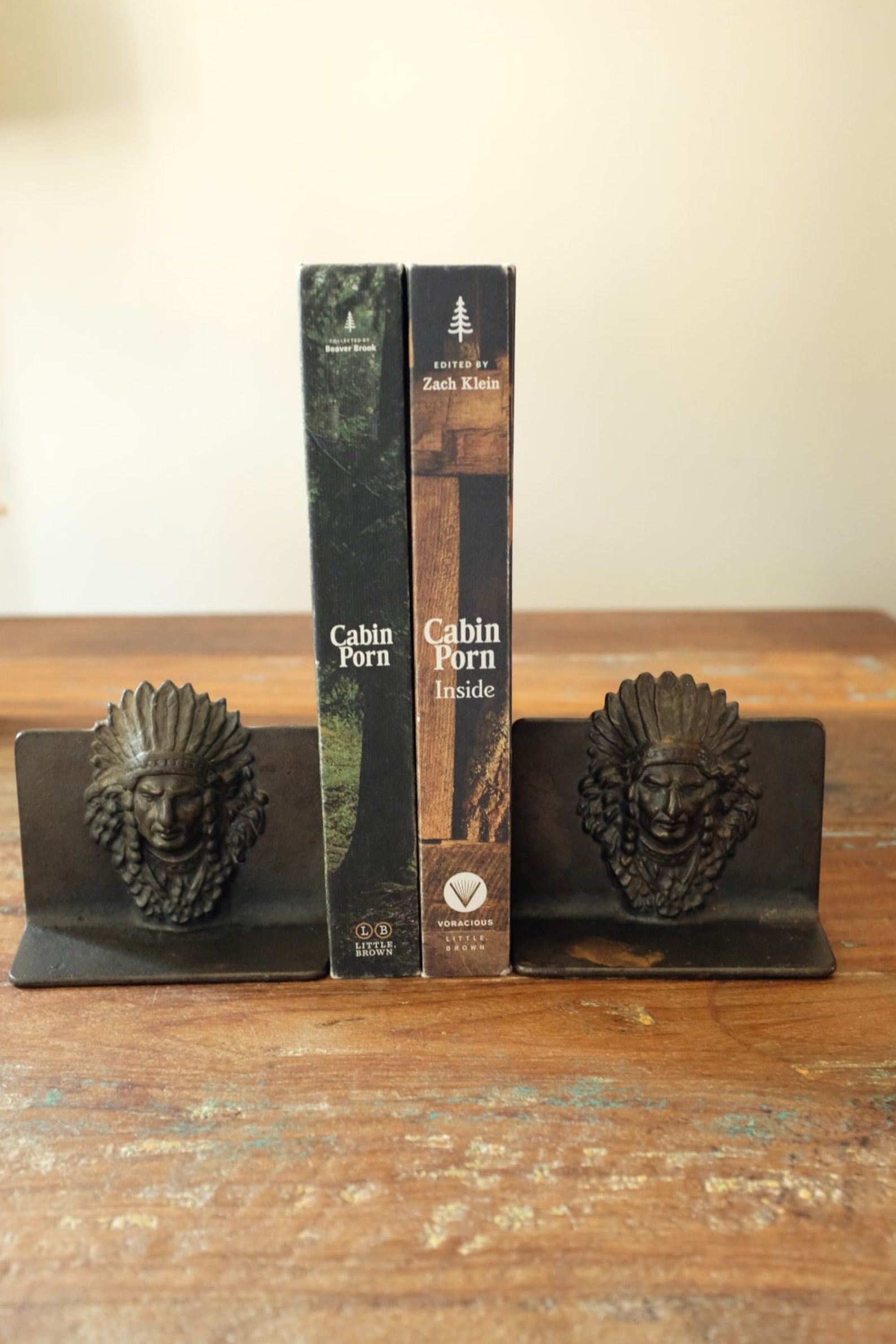 Vintage Metal Native American Indian Chief Bookends Etsy