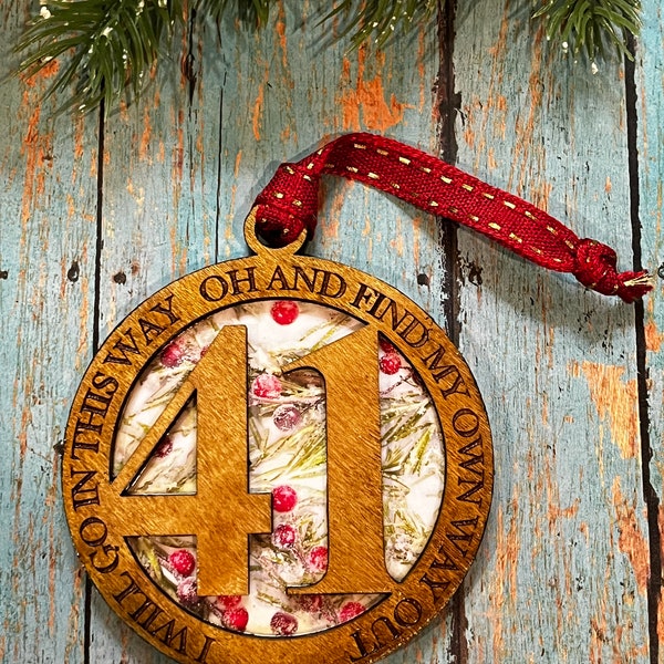 DMB inspired #41 Christmas ornament