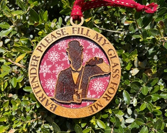 Adorno navideño de camarero de DMB *Listo para enviar*