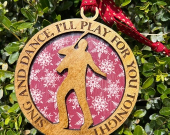 Adorno navideño inspirado en Dancing Dave DMB