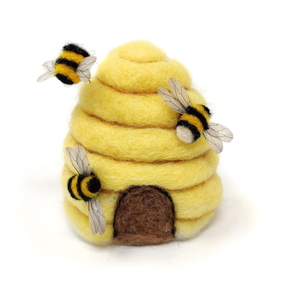 Bee Hive Needle Felting Craft Kit Make It Yourself Craft Kits for Adults  and Kids Craft Gifts Crafts for Beginners Beehive Craft 