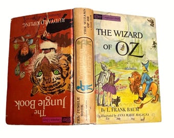 The Jungle Book and The Wizard Of Oz Companion Library Hardcover 1963
