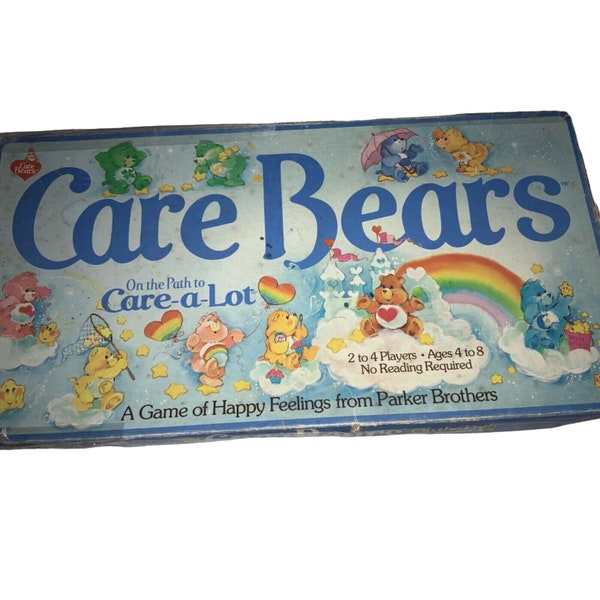 Care Bears Board Game On The Path to Care A Lot Vintage Parker Brothers 1983