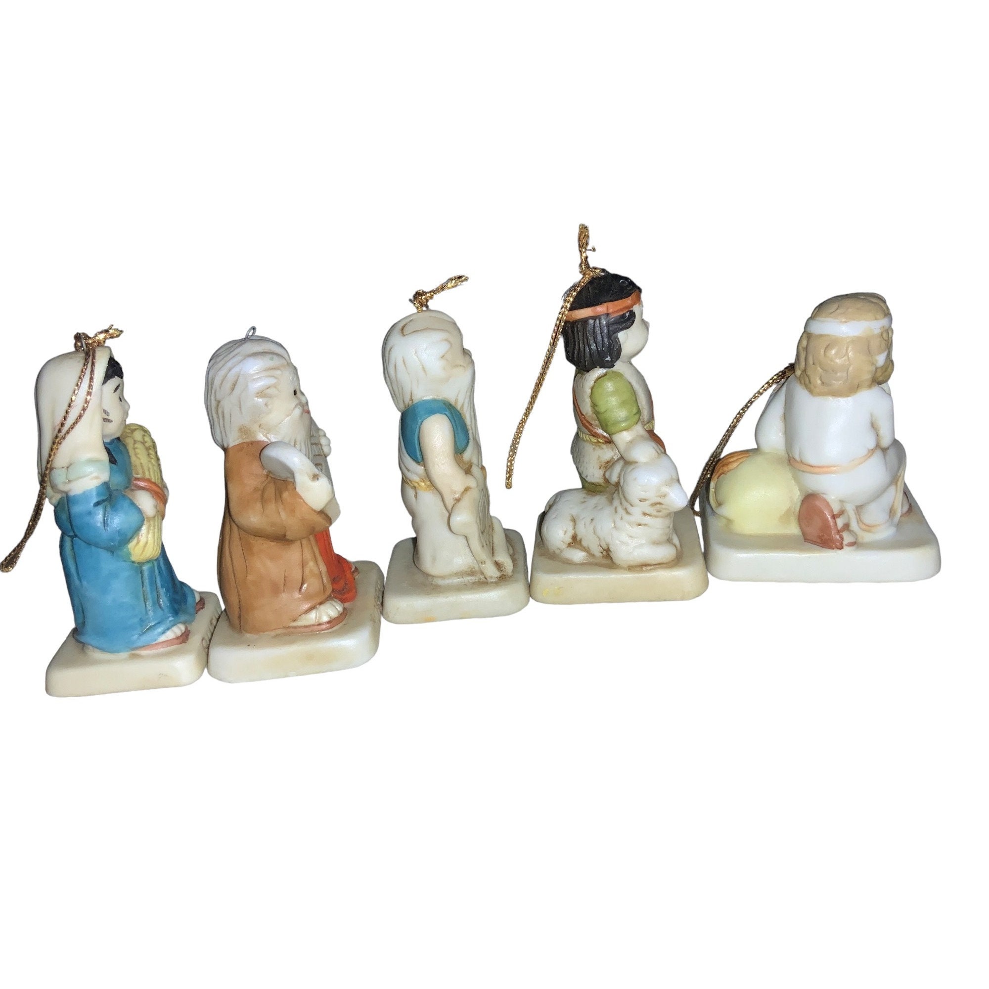 H.O.L. Biblical Ornaments 5 Bible Figures 1991 David Ruth Etsy