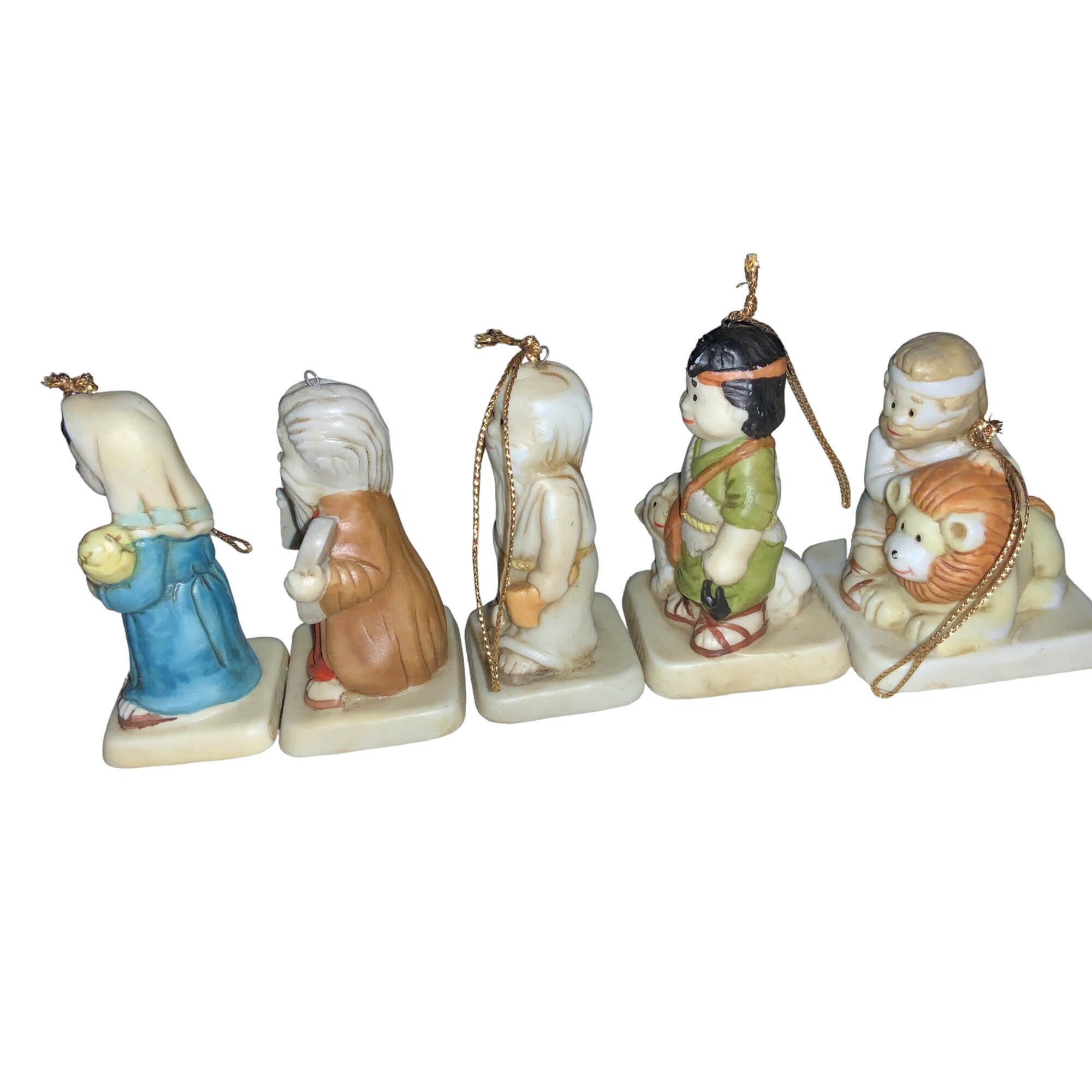 H.O.L. Biblical Ornaments 5 Bible Figures 1991 David Ruth Etsy