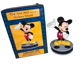 Disney Mickey Mouse Figurine 1999 Applause Resin Figure Standing on Film Reel