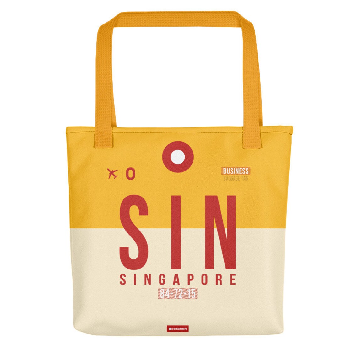 SIN Singapore Tote Bag Carrier Bag Airport Code Shopper Etsy