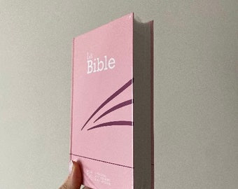 Bible Rose Segond 21 compacte : couverture rigide skivertex rose guimauve