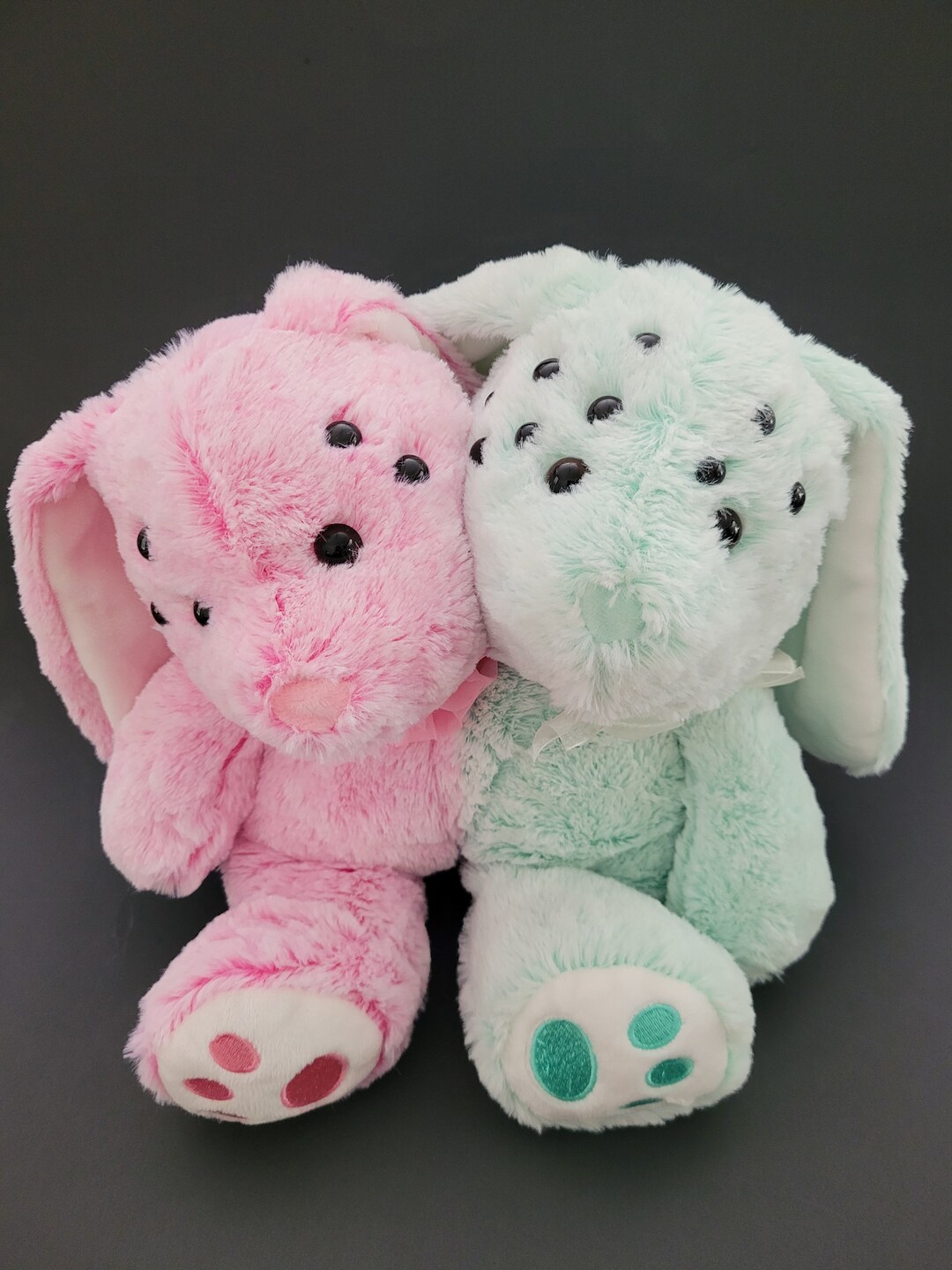 Conjoined Rabbit Twins Stuffed Animal Bunny Twins Plush Etsy
