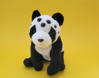 All seeing panda bear, panda plush, spider eyes panda